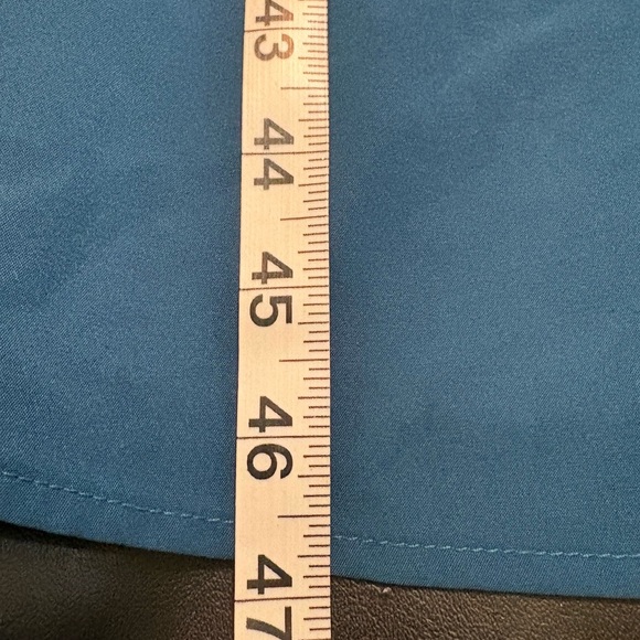 Elegant Teal Off-Shoulder Maxi Dress w/ Side Slit size Small - Picture 6 of 13